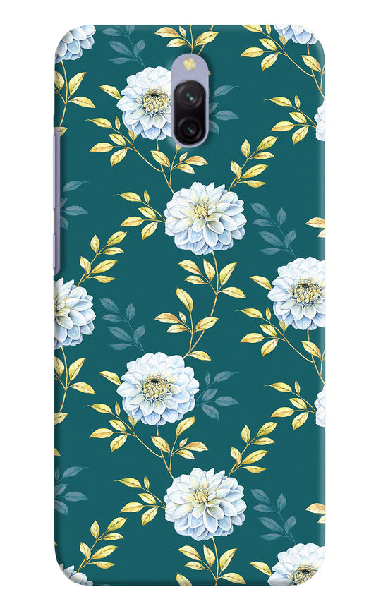 Flowers Redmi 8A Dual Hard Case Back Cover by Casekaro