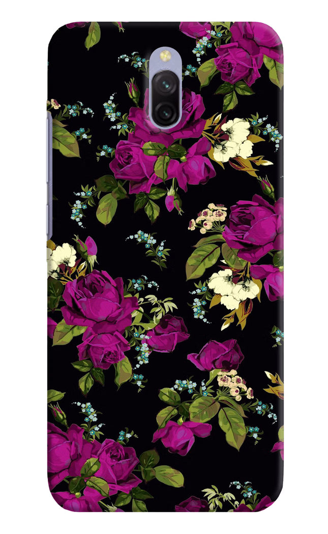 Flowers Redmi 8A Dual Hard Case Back Cover by Casekaro