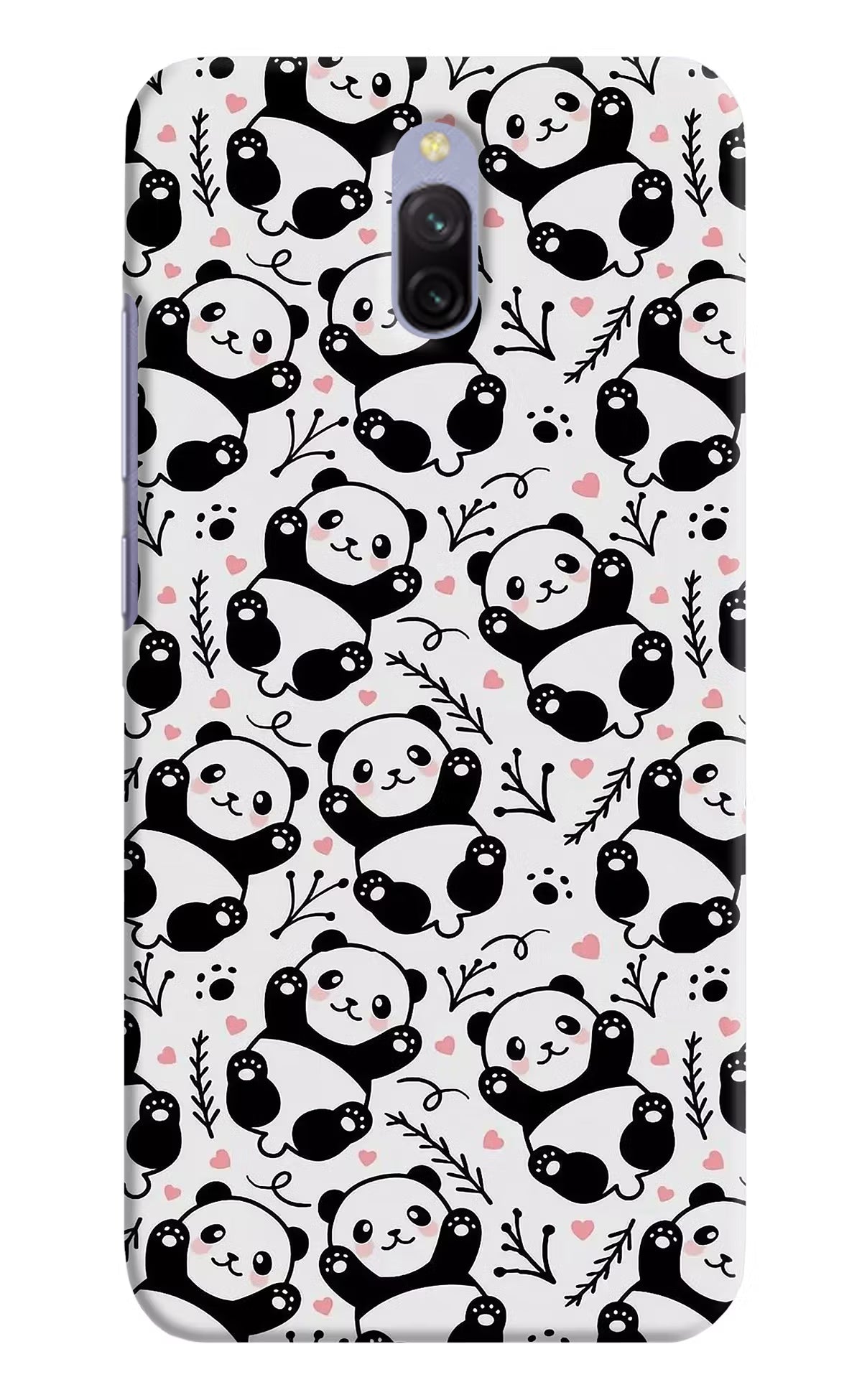 Cute Panda Redmi 8A Dual Hard Case Back Cover by Casekaro