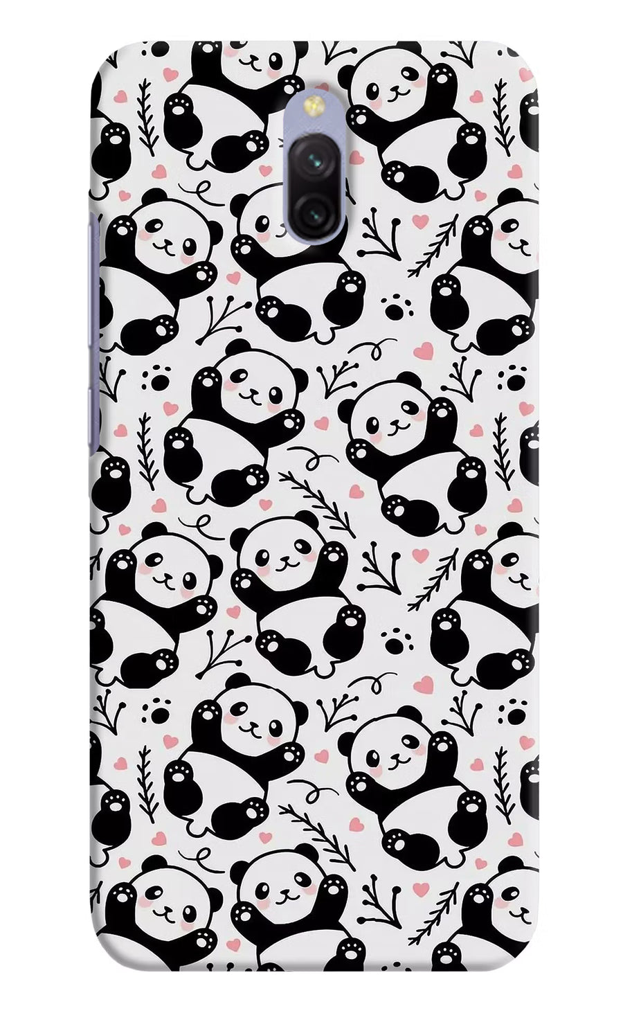 Cute Panda Redmi 8A Dual Back Cover, Hard case