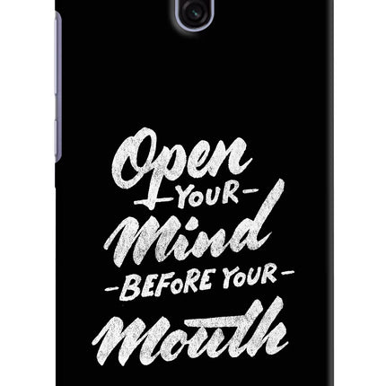 Open Your Mind Before Your Mouth Redmi 8A Dual Hard Case Back Cover by Casekaro
