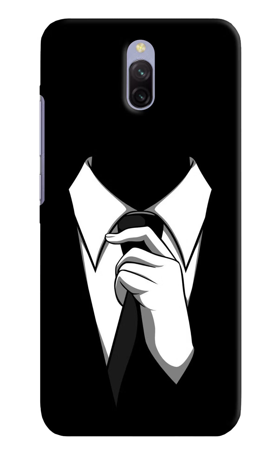 Black Tie Redmi 8A Dual Back Cover, Hard case