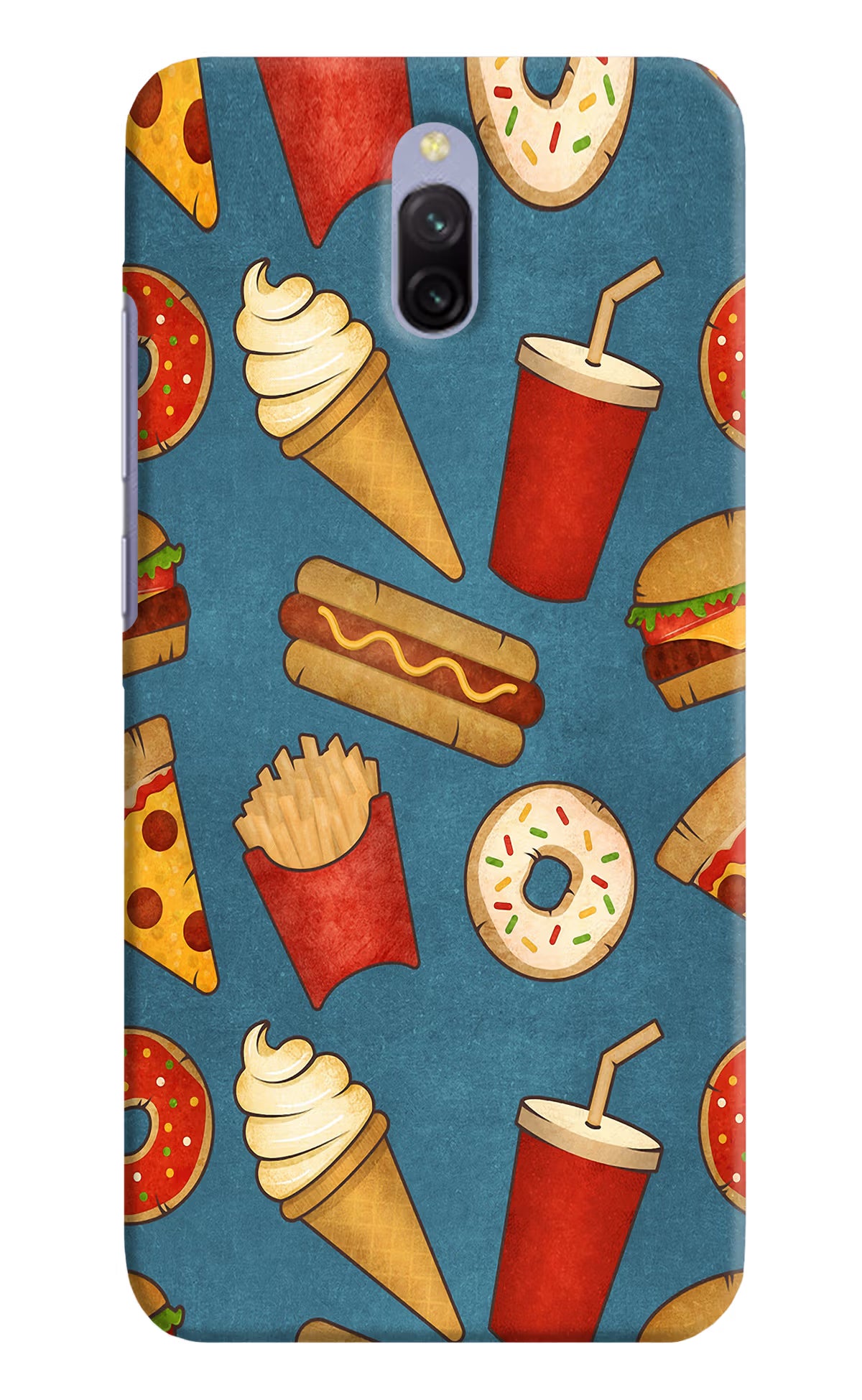 Foodie Redmi 8A Dual Hard Case Back Cover by Casekaro