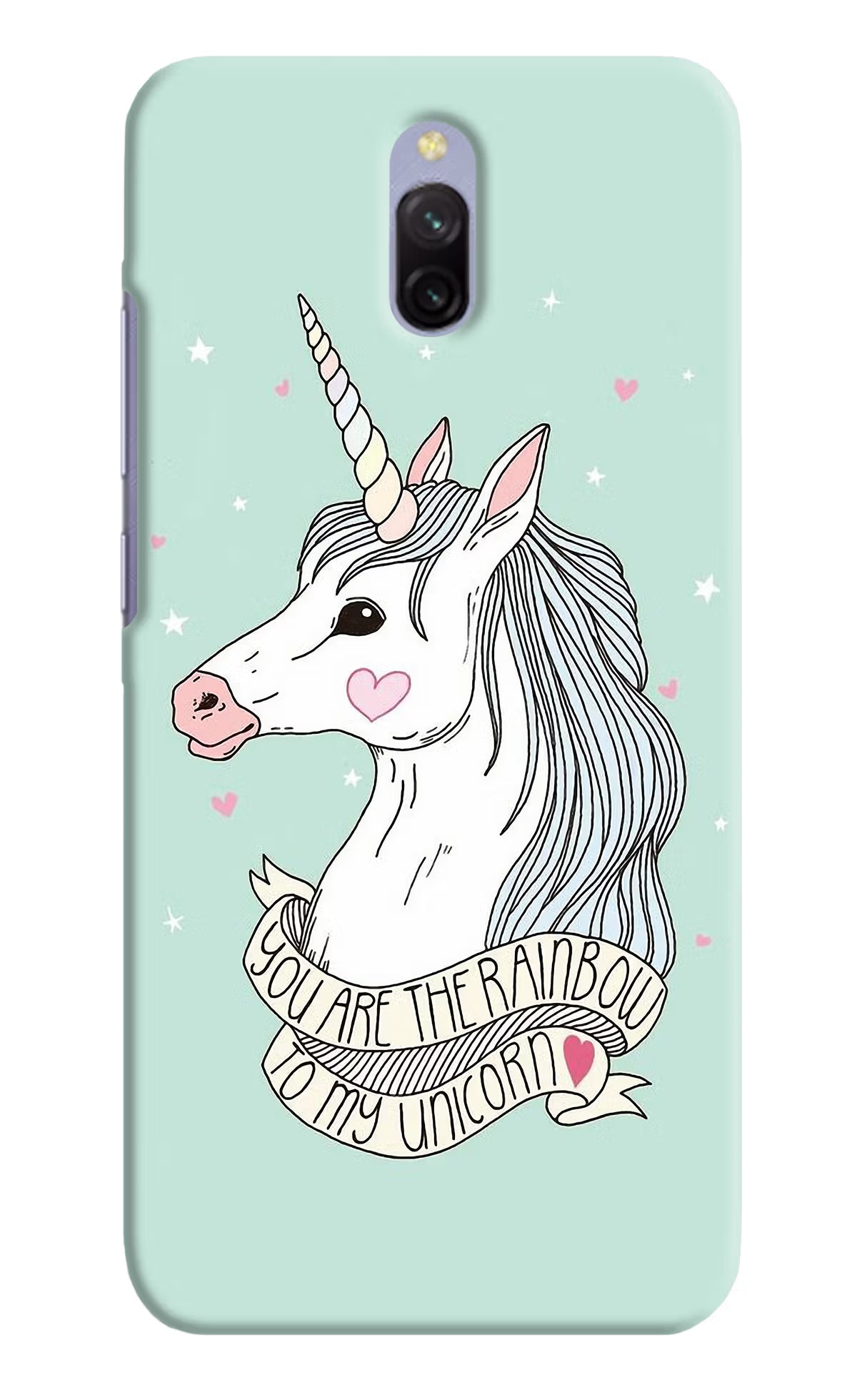 Unicorn Wallpaper Redmi 8A Dual Hard Case Back Cover by Casekaro