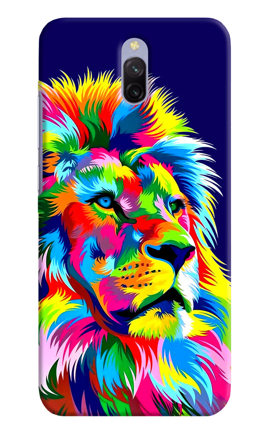 Vector Art Lion Redmi 8A Dual Hard Case Back Cover by Casekaro