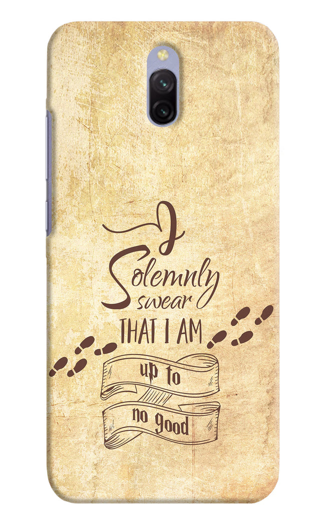 I Solemnly swear that i up to no good Redmi 8A Dual Hard Case Back Cover by Casekaro
