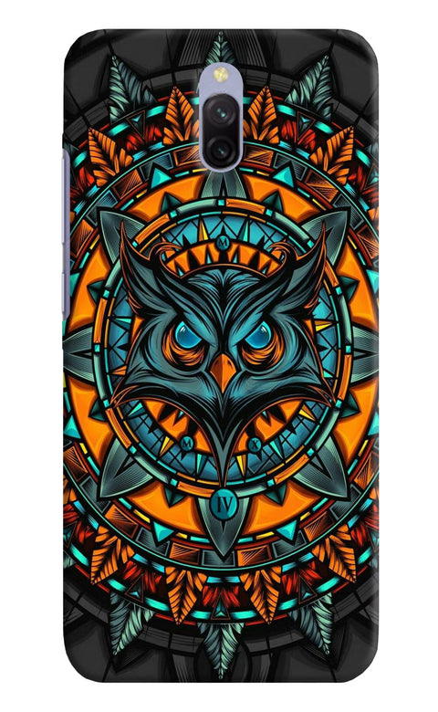 Angry Owl Art Redmi 8A Dual Back Cover