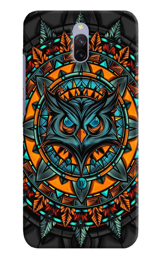 Angry Owl Art Redmi 8A Dual Hard Case Back Cover by Casekaro