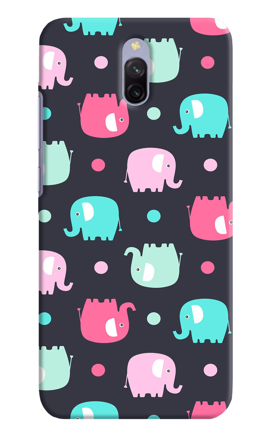 Elephants Redmi 8A Dual Back Cover, Hard case