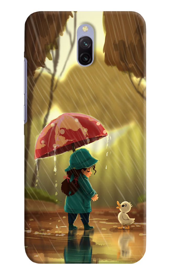 Rainy Day Redmi 8A Dual Hard Case Back Cover by Casekaro