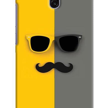 Sunglasses with Mustache Redmi 8A Dual Hard Case Back Cover by Casekaro