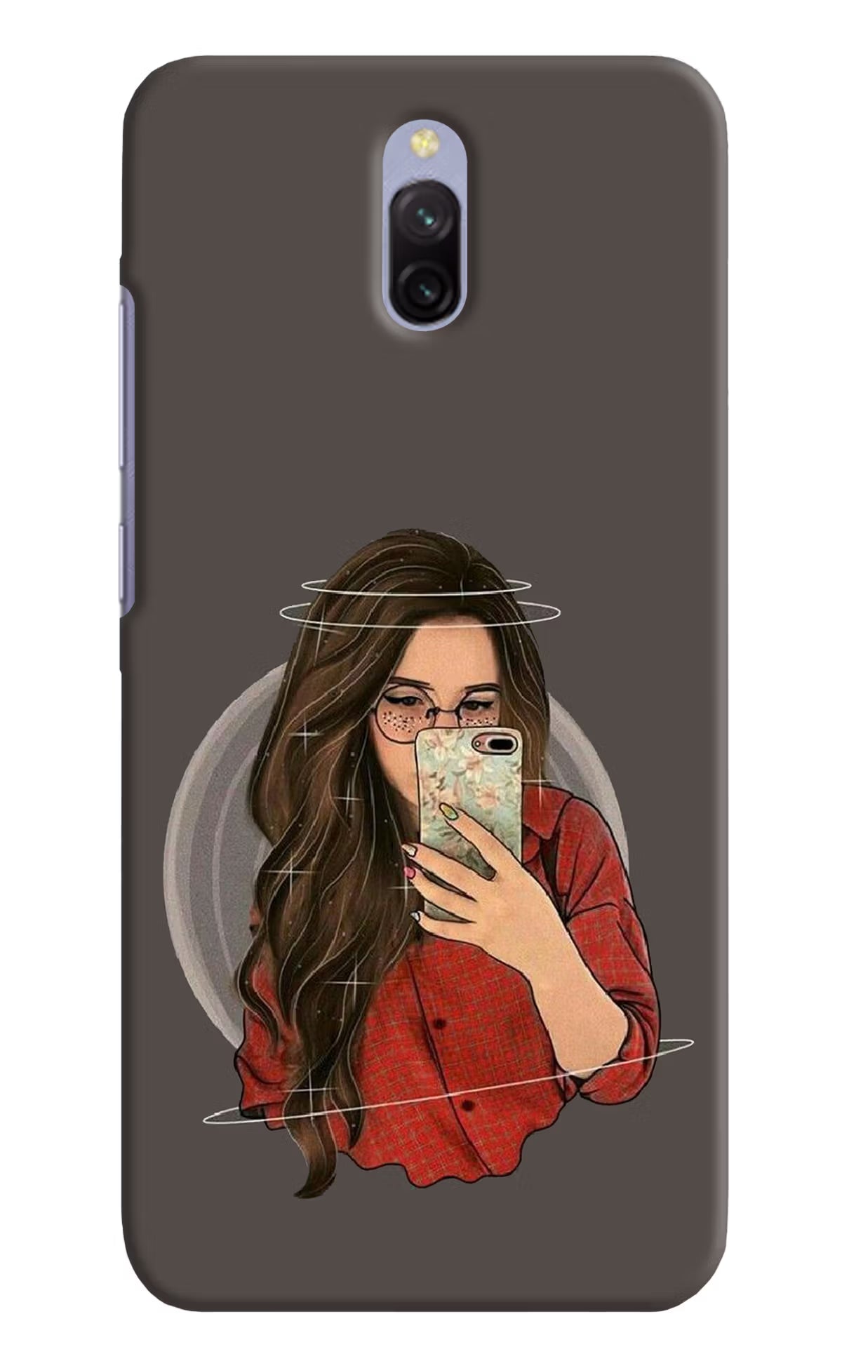 Selfie Queen Redmi 8A Dual Hard Case Back Cover by Casekaro