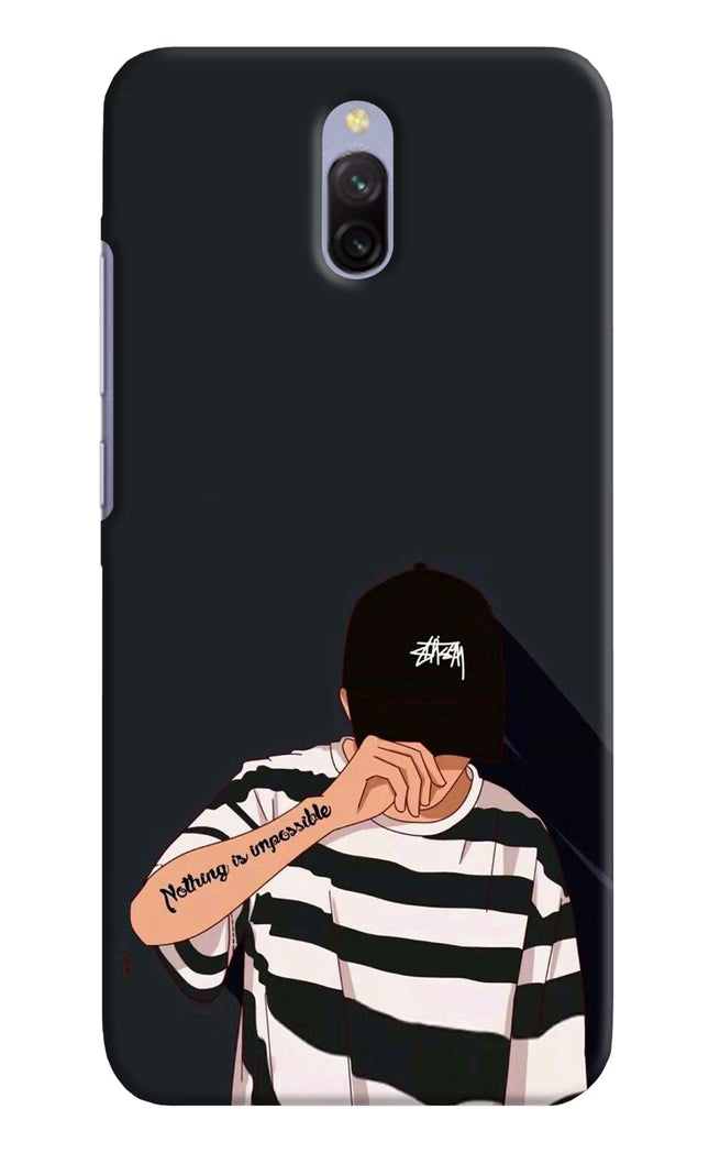 Aesthetic Boy Redmi 8A Dual Hard Case Back Cover by Casekaro