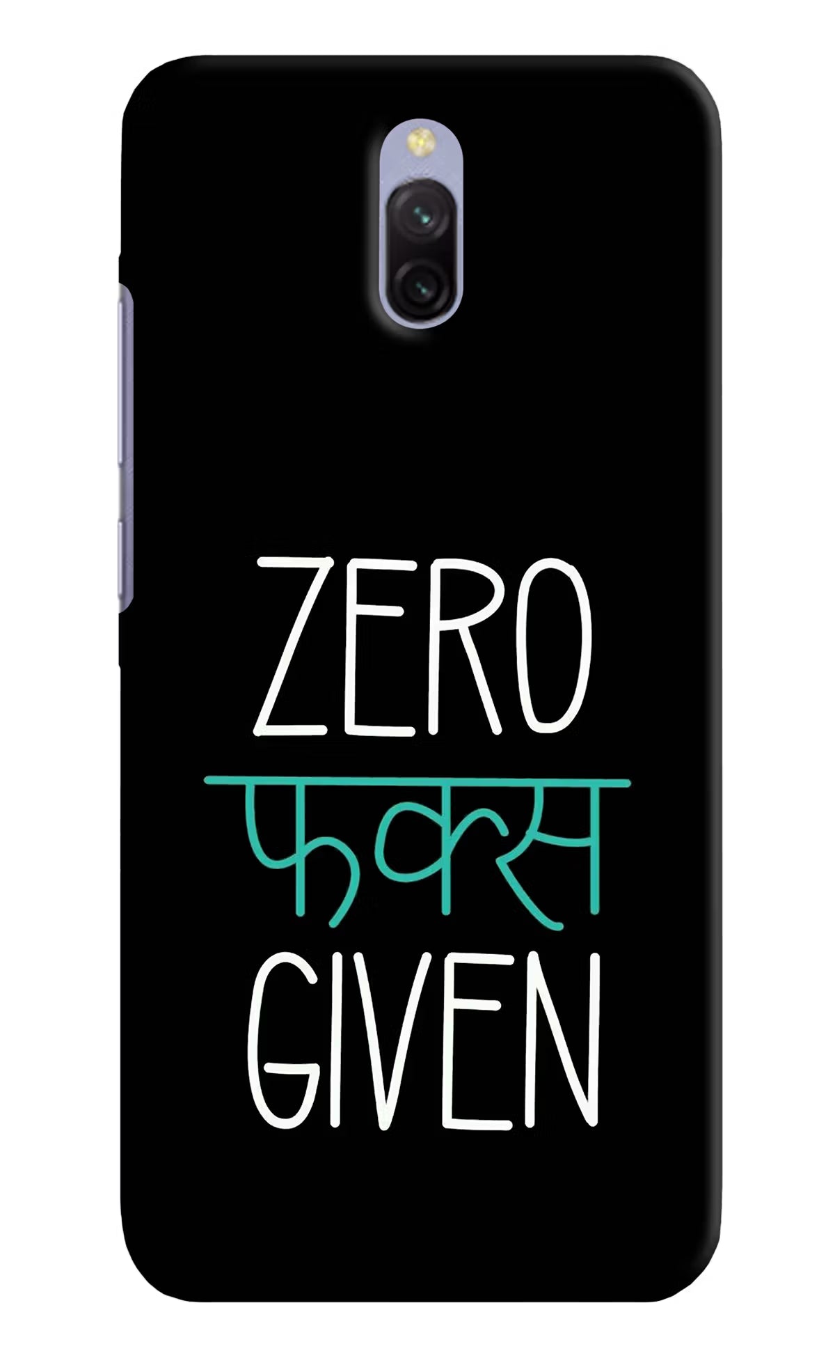 Zero Fucks Given Redmi 8A Dual Hard Case Back Cover by Casekaro