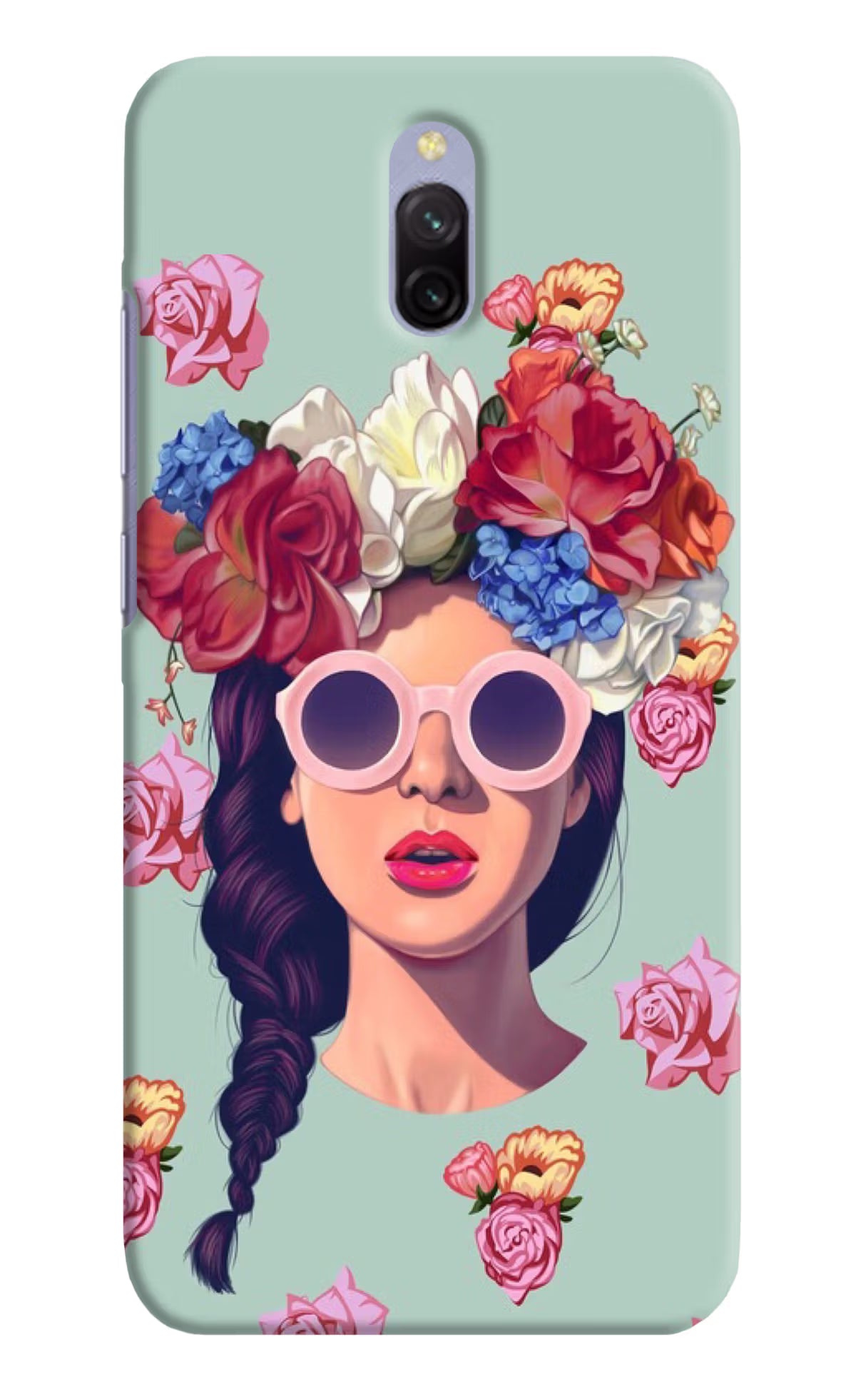 Pretty Girl Redmi 8A Dual Hard Case Back Cover by Casekaro