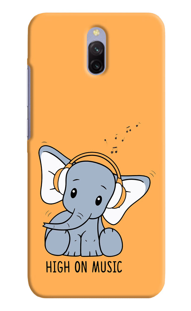 High On Music Redmi 8A Dual Hard Case Back Cover by Casekaro