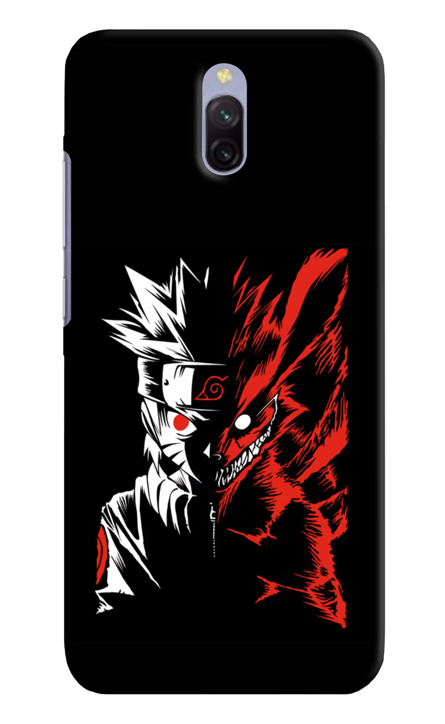 Naruto Two Face Redmi 8A Dual Back Cover, Hard case