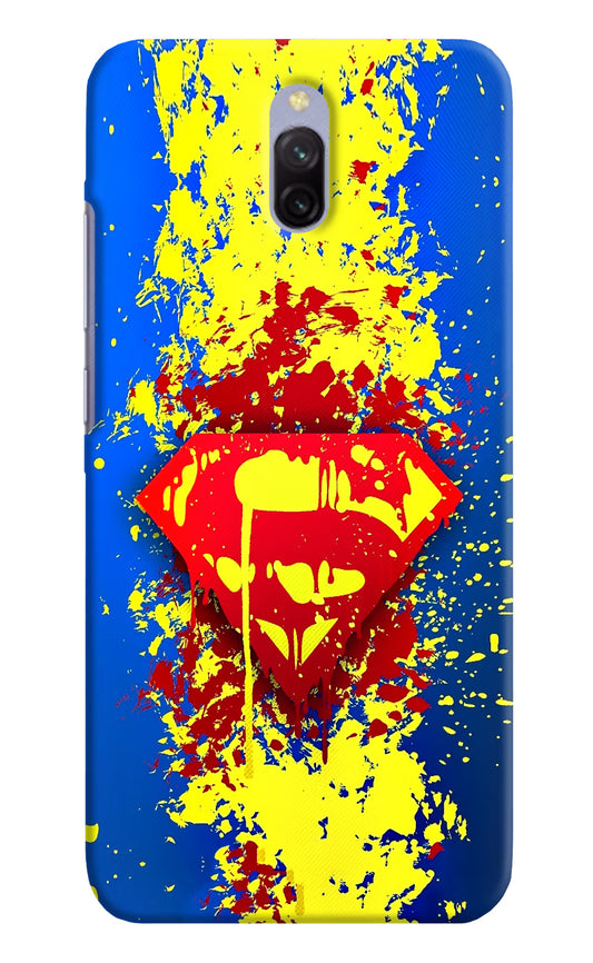 Superman logo Redmi 8A Dual Hard Case Back Cover by Casekaro
