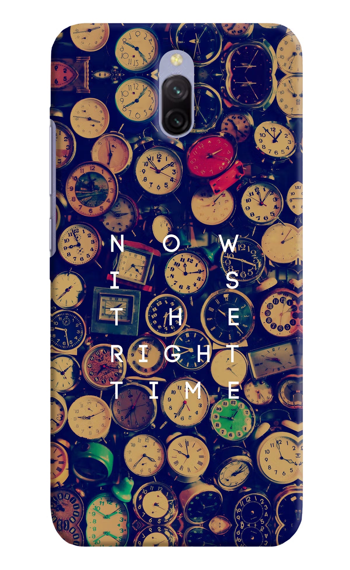 Now is the Right Time Quote Redmi 8A Dual Hard Case Back Cover by Casekaro