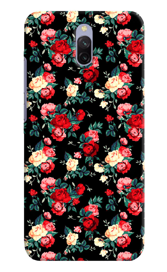 Rose Pattern Redmi 8A Dual Hard Case Back Cover by Casekaro