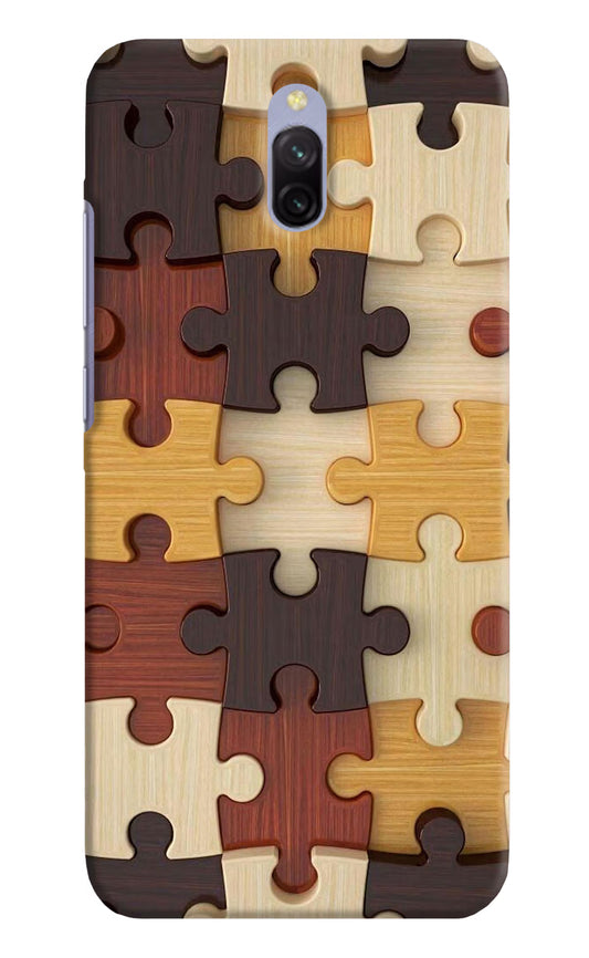 Wooden Puzzle Redmi 8A Dual Hard Case Back Cover by Casekaro
