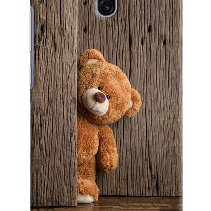 Teddy Wooden Redmi 8A Dual Hard Case Back Cover by Casekaro