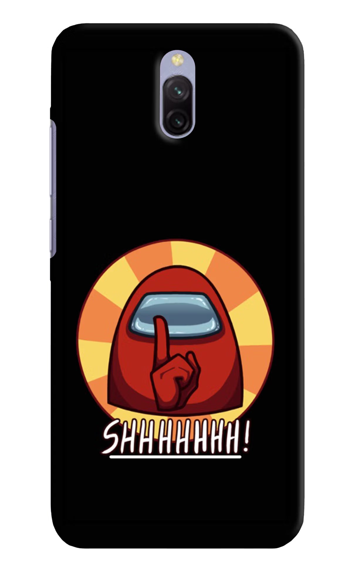 Among Us Shhh! Redmi 8A Dual Hard Case Back Cover by Casekaro