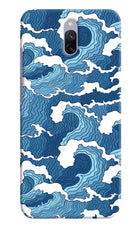 Blue Waves Redmi 8A Dual Hard Case Back Cover by Casekaro