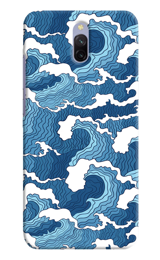Blue Waves Redmi 8A Dual Hard Case Back Cover by Casekaro