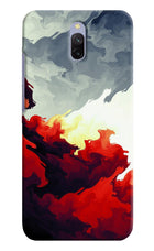 Fire Cloud Redmi 8A Dual Hard Case Back Cover by Casekaro