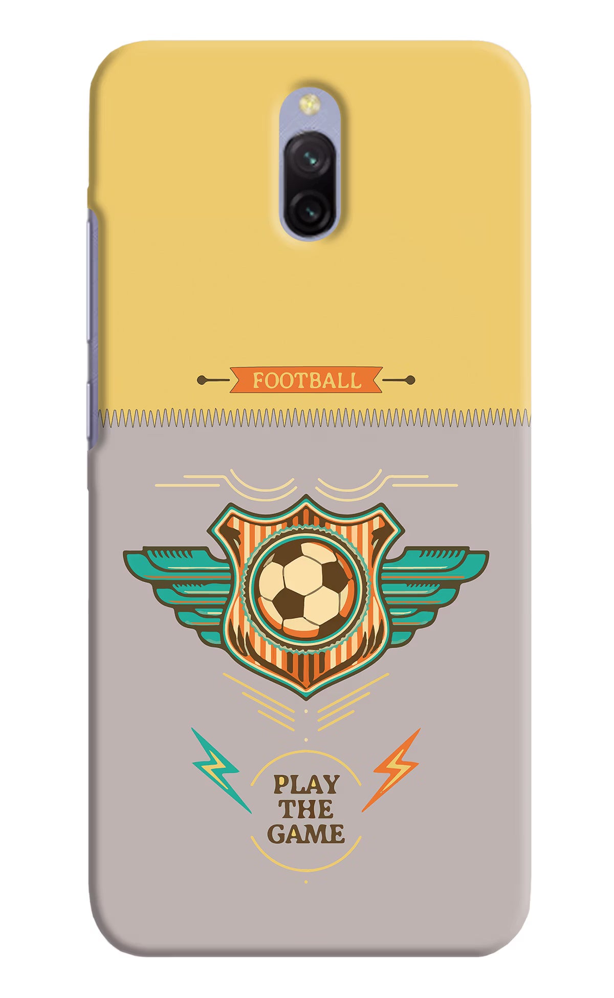 Football Redmi 8A Dual Hard Case Back Cover by Casekaro