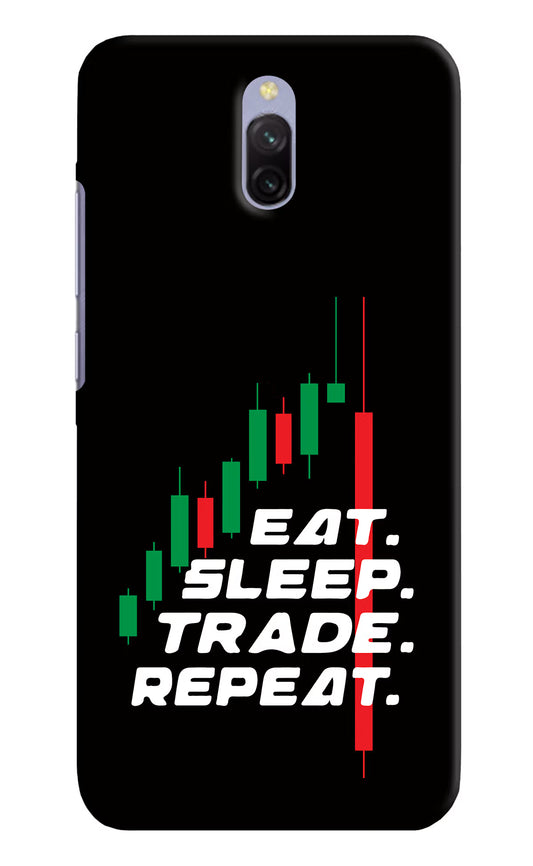 Eat Sleep Trade Repeat Redmi 8A Dual Hard Case Back Cover by Casekaro