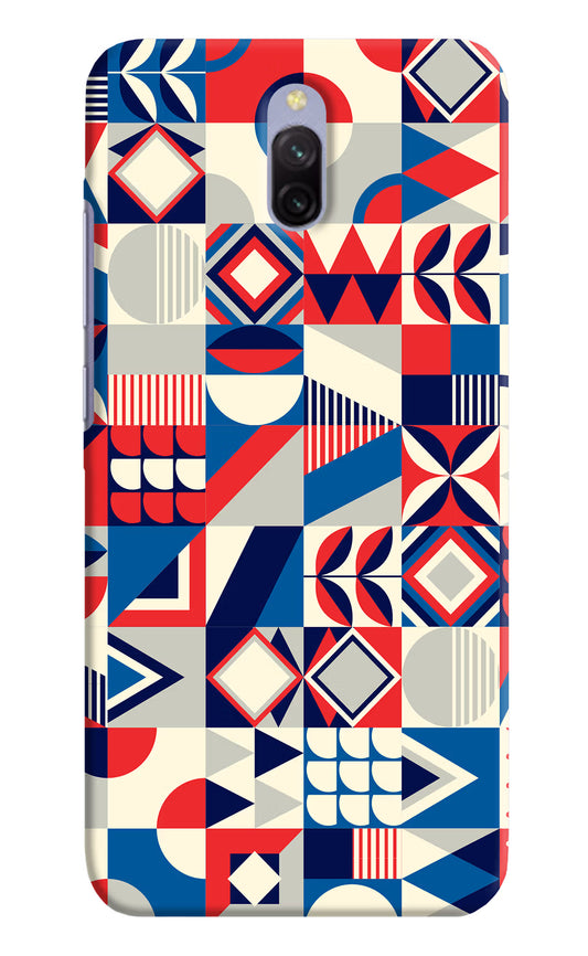 Colorful Pattern Redmi 8A Dual Hard Case Back Cover by Casekaro