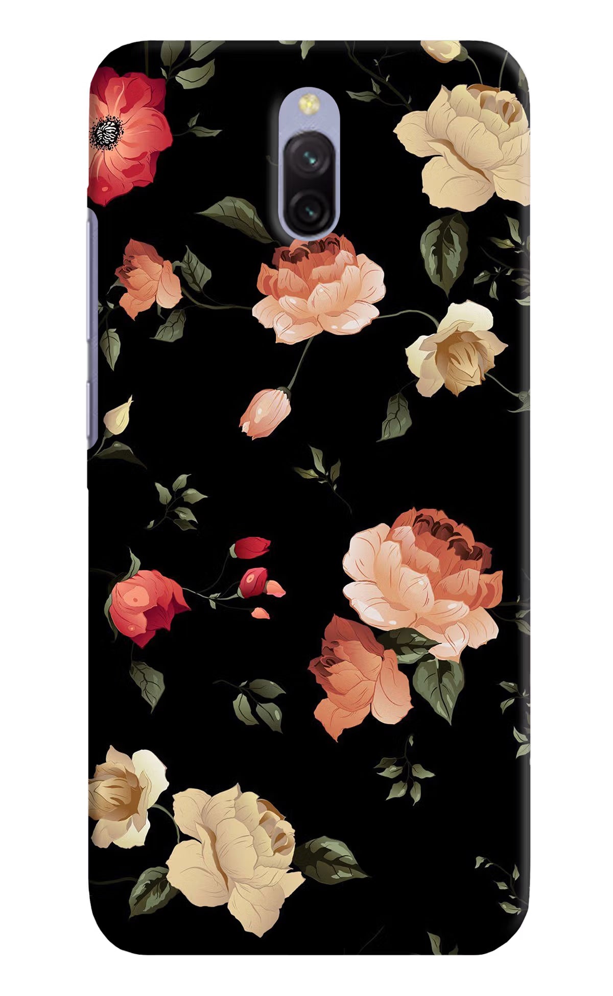 Flowers Redmi 8A Dual Hard Case Back Cover by Casekaro