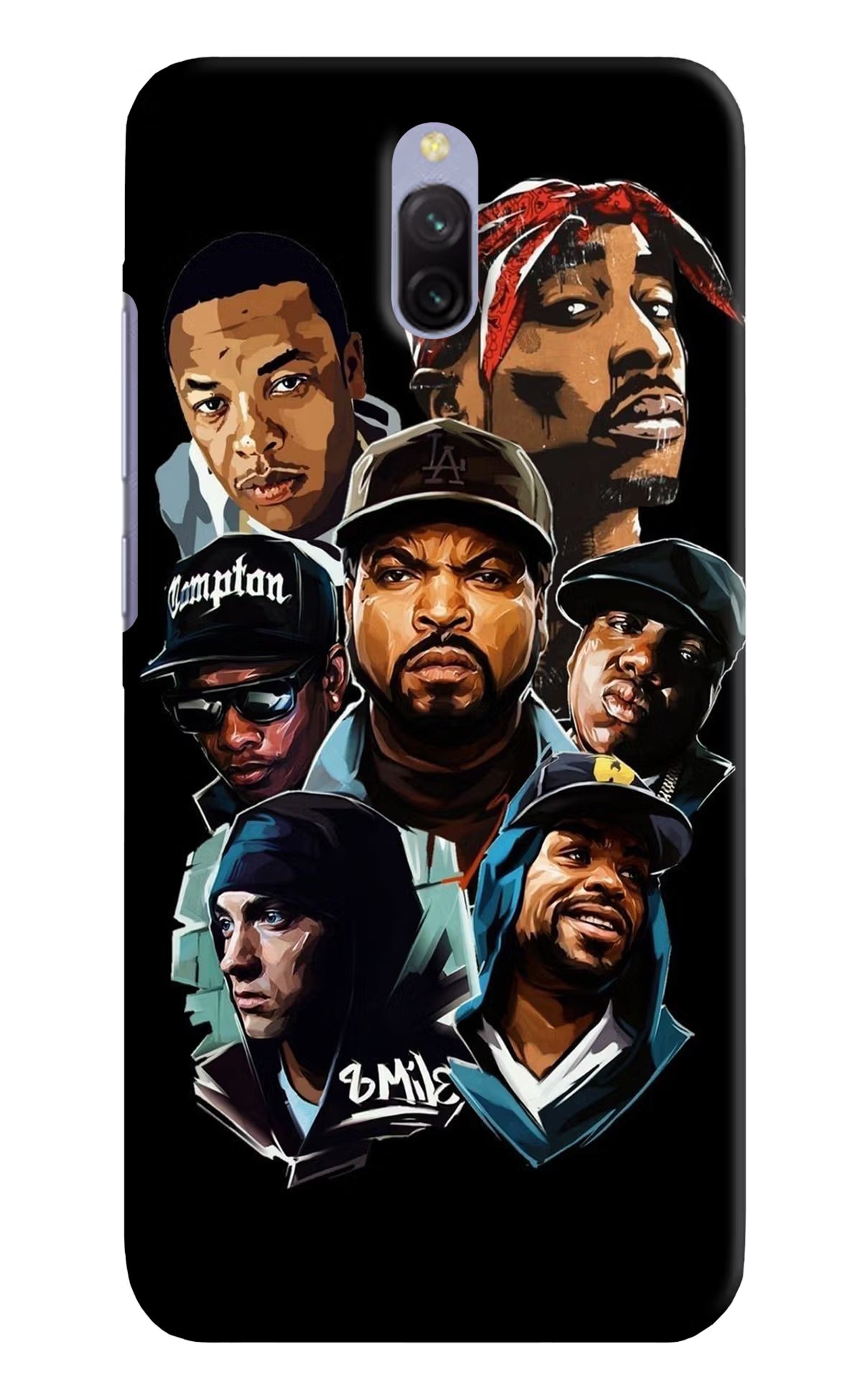 Rappers Redmi 8A Dual Hard Case Back Cover by Casekaro