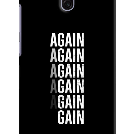 Again Again Gain Redmi 8A Dual Hard Case Back Cover by Casekaro