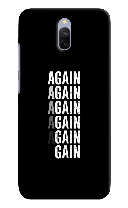 Again Again Gain Redmi 8A Dual Hard Case Back Cover by Casekaro