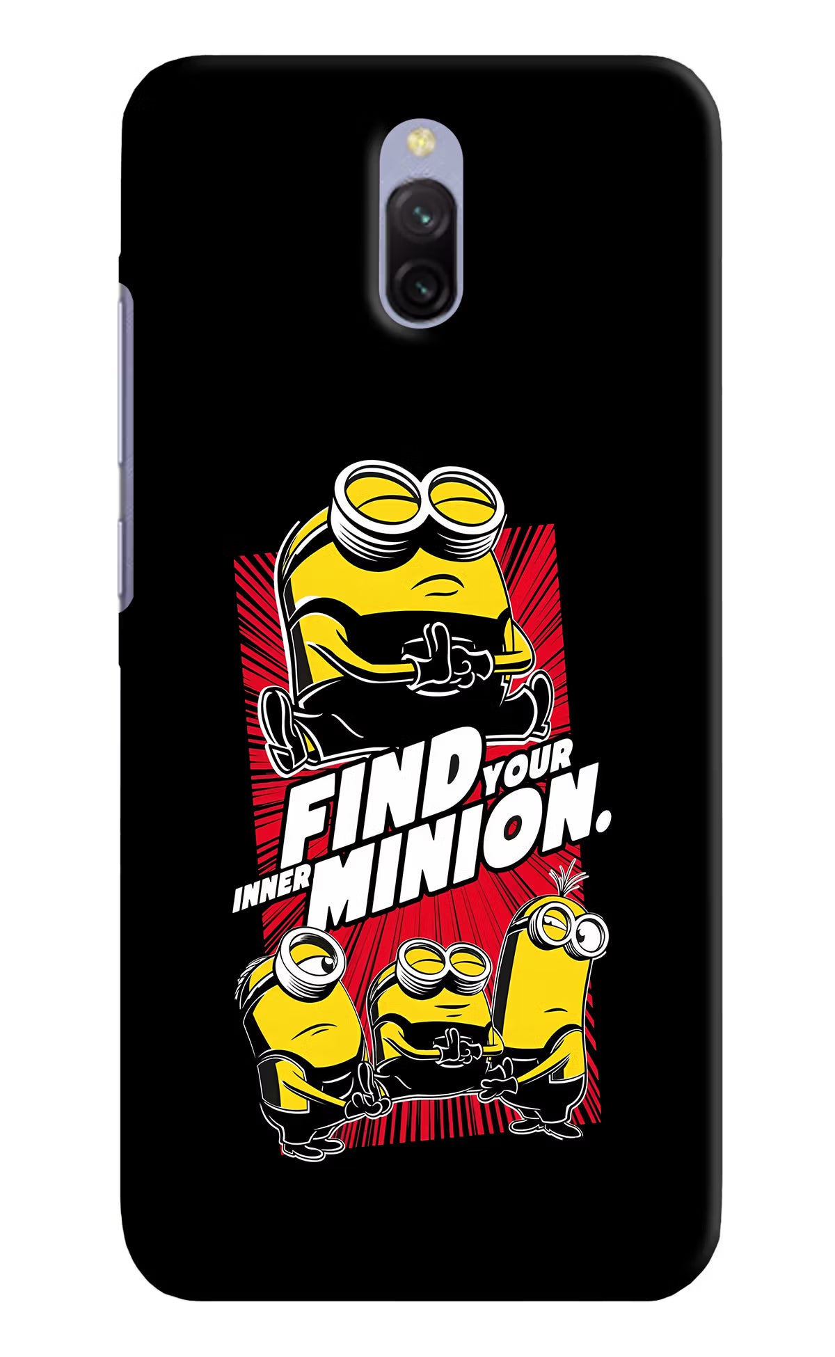 Find your inner Minion Redmi 8A Dual Hard Case Back Cover by Casekaro