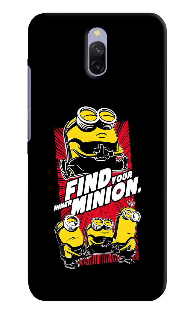 Find your inner Minion Redmi 8A Dual Hard Case Back Cover by Casekaro