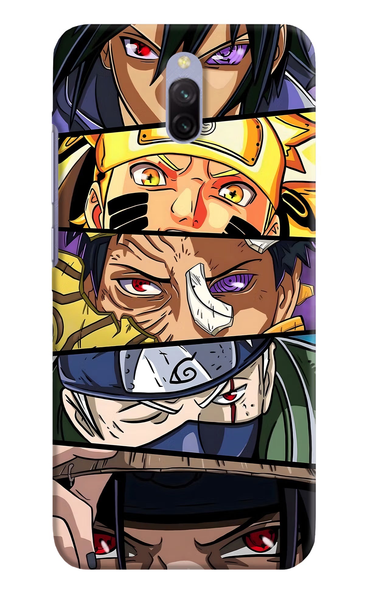 Naruto Character Redmi 8A Dual Hard Case Back Cover by Casekaro