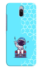 Cute Astronaut Chilling Redmi 8A Dual Hard Case Back Cover by Casekaro