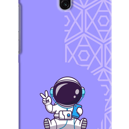 Cute Astronaut Chilling Redmi 8A Dual Hard Case Back Cover by Casekaro