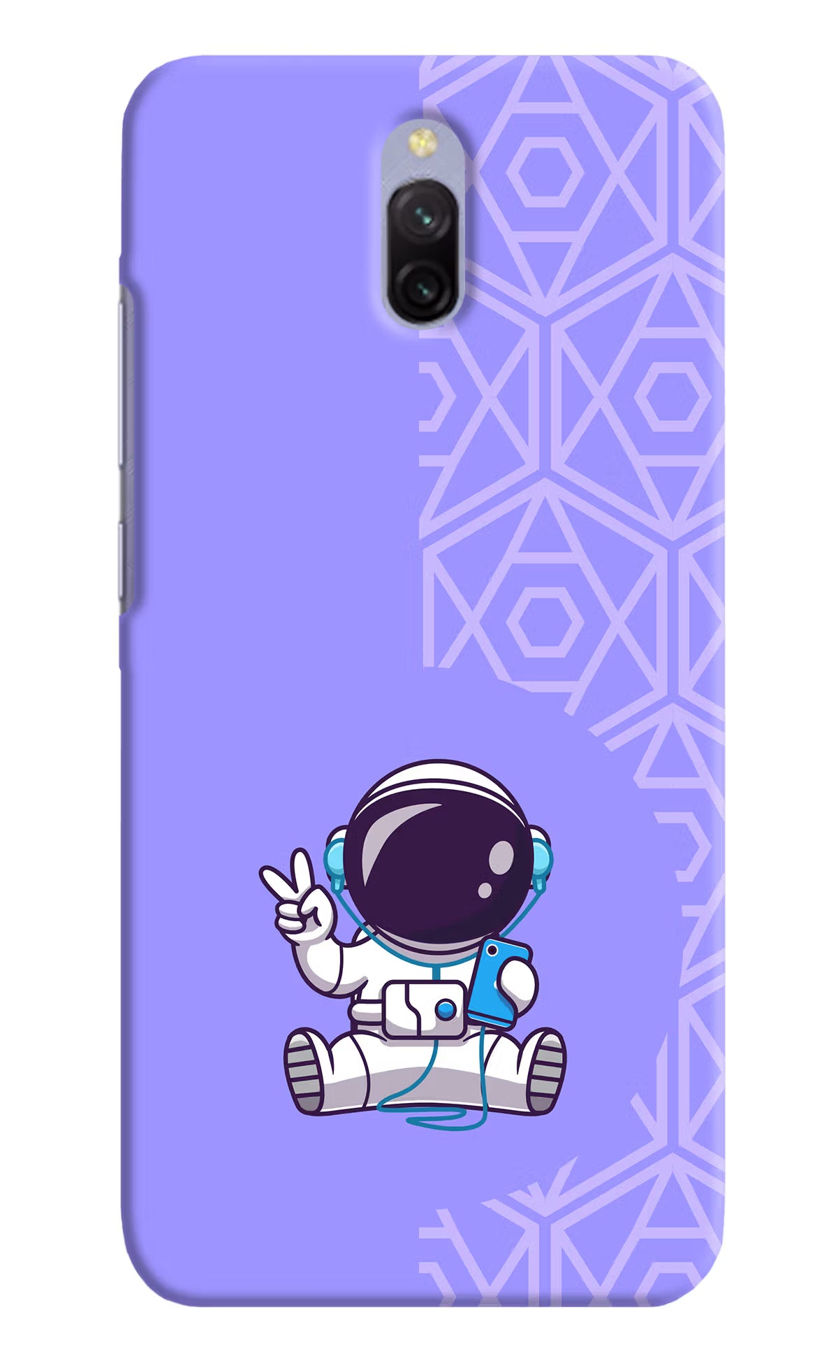 Cute Astronaut Chilling Redmi 8A Dual Hard Case Back Cover by Casekaro