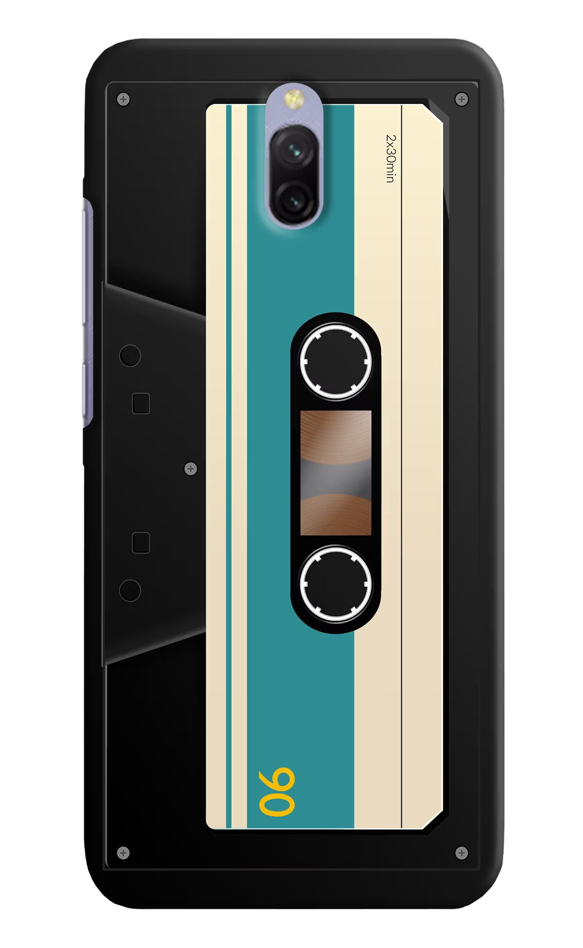 Cassette Redmi 8A Dual Hard Case Back Cover by Casekaro