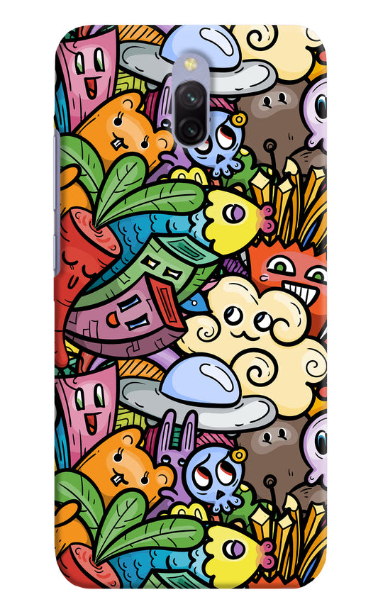 Veggie Doodle Redmi 8A Dual Hard Case Back Cover by Casekaro