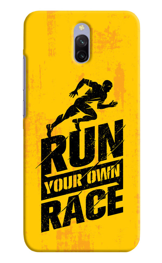 Run Your Own Race Redmi 8A Dual Hard Case Back Cover by Casekaro