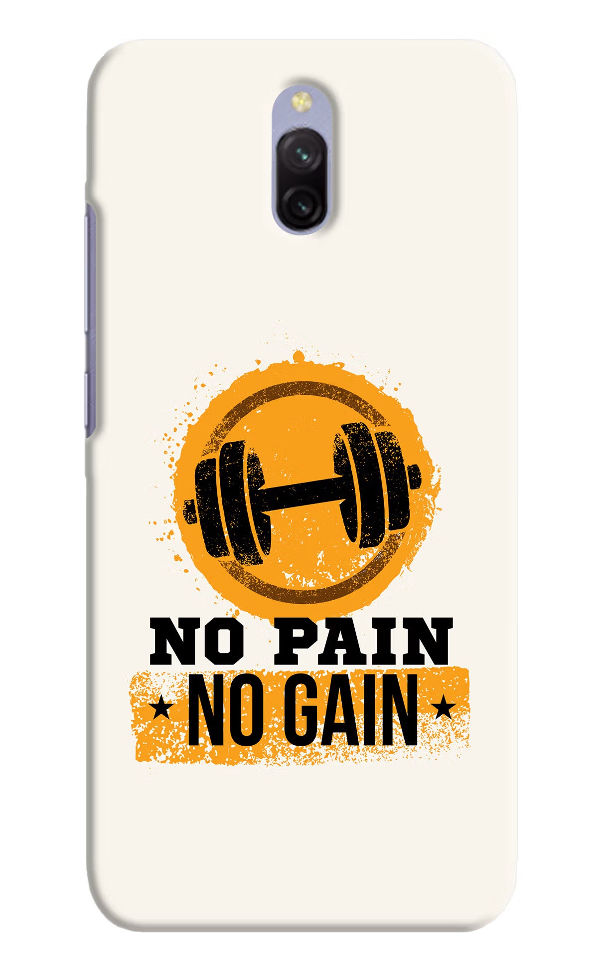 No Pain No Gain Redmi 8A Dual Hard Case Back Cover by Casekaro