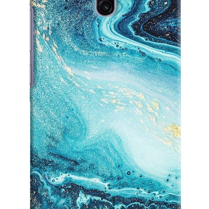 Blue Glitter Marble Redmi 8A Dual Hard Case Back Cover by Casekaro