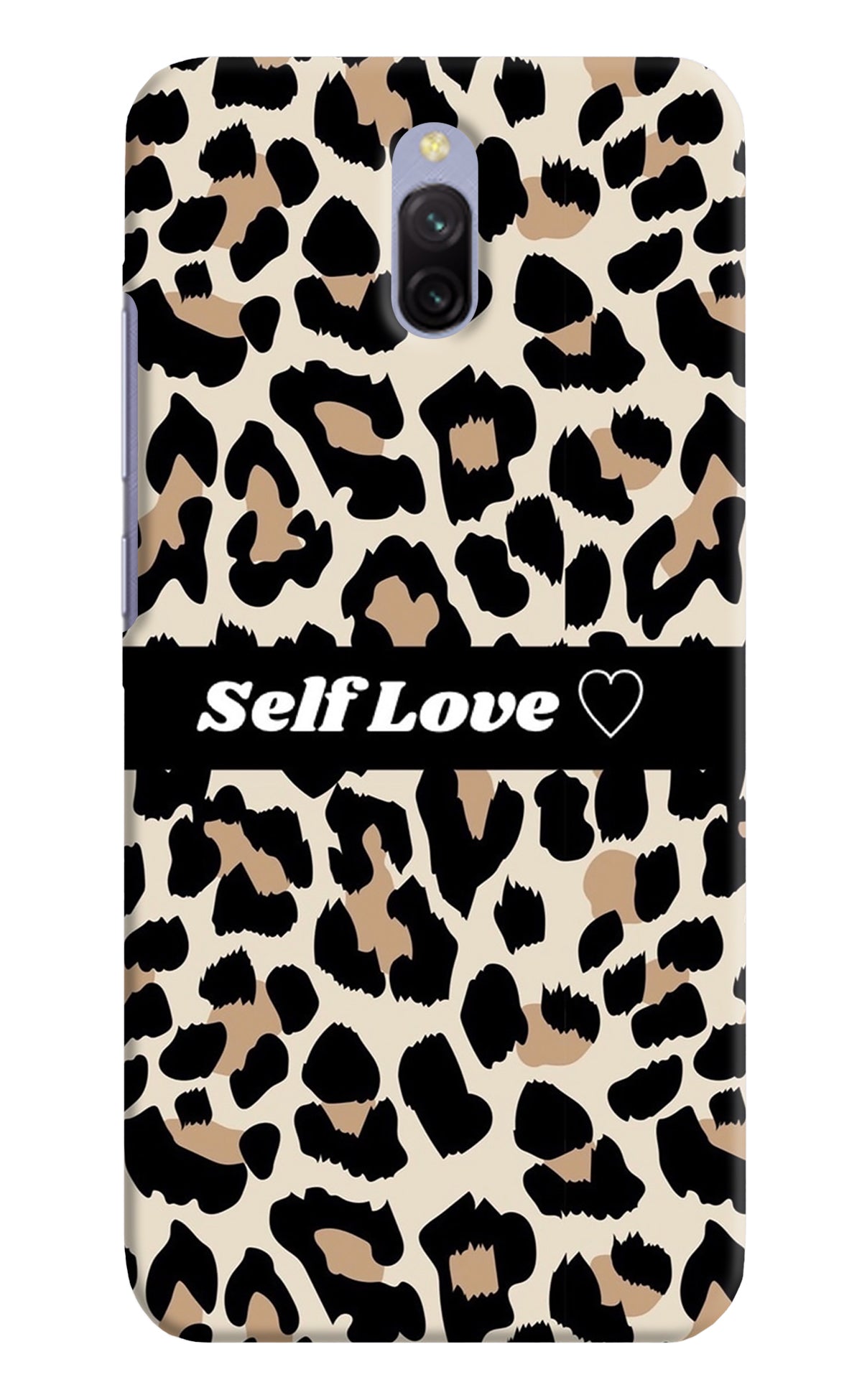 Leopard Print Self Love Redmi 8A Dual Back Cover