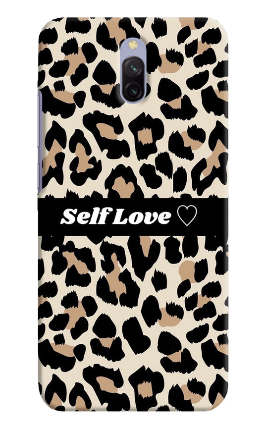 Leopard Print Self Love Redmi 8A Dual Hard Case Back Cover by Casekaro